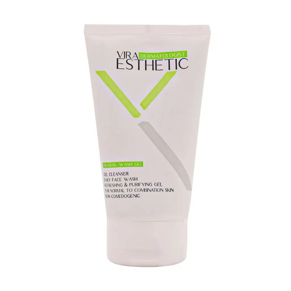 Vira-Esthetic-Gel-Cleanser-For-Oily-Skin-150-Ml-1.jpg.webp ژل شستشوی پوست چرب ویرا استتیک 150 میلی لیتر