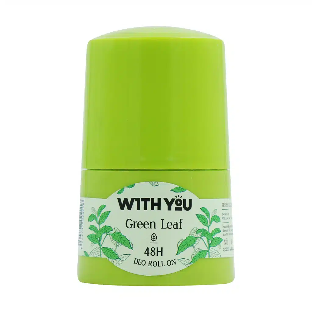 With-you-Deo-Roll-on-Green-Leaf-50-ml-1.jpg.webp رول ضد تعریق زنانه ویت یو مدل Green Leaf حجم 50 میلی لیتر