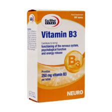قرص ویتامین B3 250 میلی گرم یوروویتال