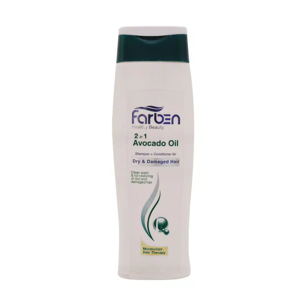 Farben-2-IN-1-Avocado-Oil-Shampoo-250-ml.jpg.webp شامپو 2 در 1 فاربن حاوی روغن آووکادو مناسب موهای خشک و آسیب دیده 250 میلی لیتر