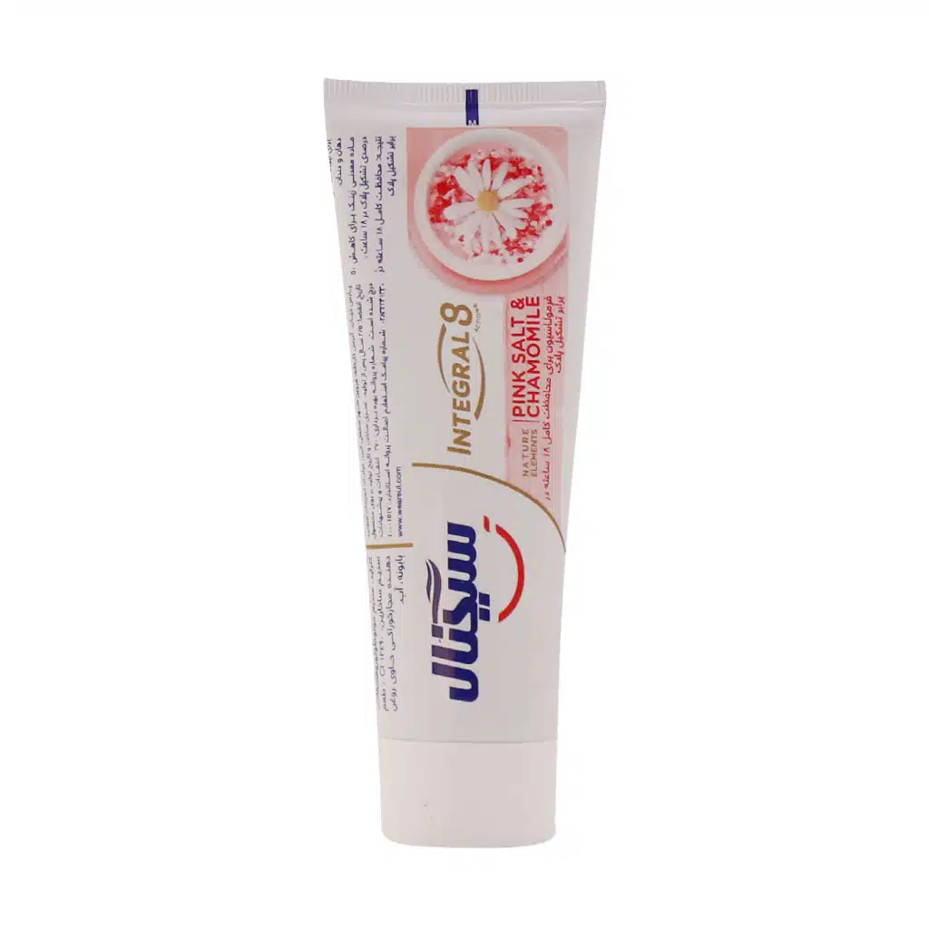 Signal-Integral-8-Pink-Salt-And-Chamomile-Toothpaste-75.jpg.webp خمیر دندان اینتگرال 8 کاره نمک صورتی و روغن بابونه سیگنال 75 میلی لیتر