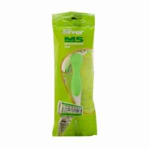 خودتراش چند بار مصرف 5 لبه زنانه ام 5 مگنوم سیلور 1 عدد