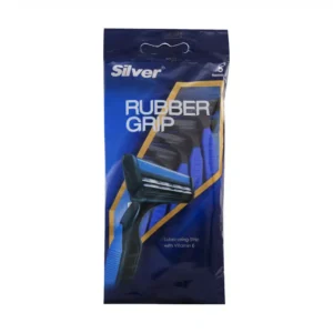 خودتراش چند بار مصرف 2 لبه مردانه رابر گریپ سیلور 5 عدد