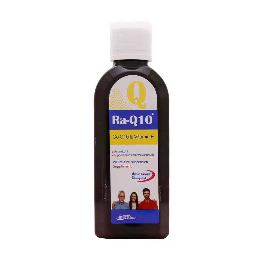 Raha-Ra-Q10-Oral-Suspension-200-ml.jpg.webp سوسپانسیون خوراکی را کیوتن رها 200 میلی لیتر