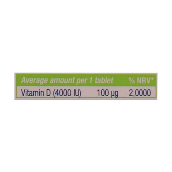 قرص ویتامین د3 4000 واحد یوروویتال