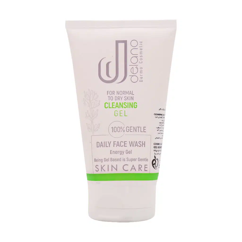 Delano-Cleanising-Gel-For-Normal-And-Dry-Skin-150-1.jpg.webp ژل شستشوی پوست خشک دلانو 150 میلی لیتر