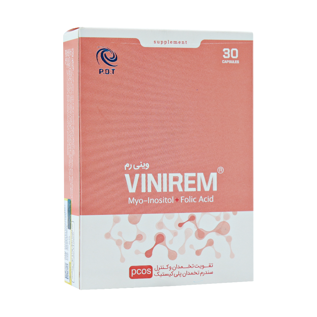 Parsine Dyyan Teb Vinirem 30 Capsules قیمت کپسول وینی رم مایو اینوزیتول و فولیک اسید پارسینه دیان طب