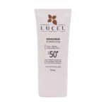 کرم ضد آفتاب و مرطوب کننده SPF50 پوست خشک و معمولی لوسل 50 میلی لیتر