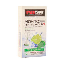 کاندوم تاخیری موهیتو نعنا سوئیس کر مدل Mohito Mint بسته 12 عدد