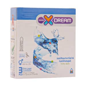 کاندوم ضد قارچ و باکتری ایکس دریم مدل Antibacterial And Antifungal بسته 3 عددی