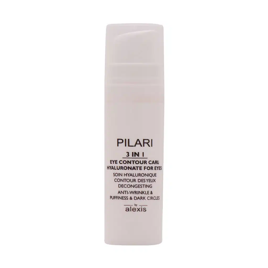 Pilari-3-In-1-Eye-Contour-Care-Hyaluronate-For-Eyes-15.jpg.webp کرم دور چشم پمپی 3 در 1 پیلاری 15 میلی لیتر