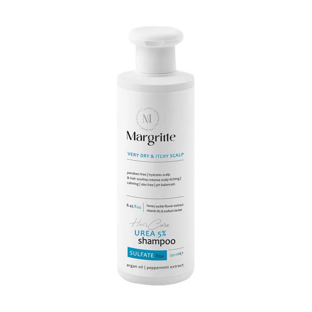 Margritte-Urea-5-Shampoo-250-ml.jpg.webp شامپو ضد خارش اوره 5 درصد مارگریت 250 میلی لیتر