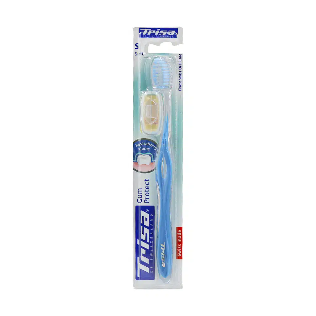 Trisa-Gum-Protect-Soft-toothbrush-blue.jpg.webp مسواک گام پروتکت با برس نرم تریزا