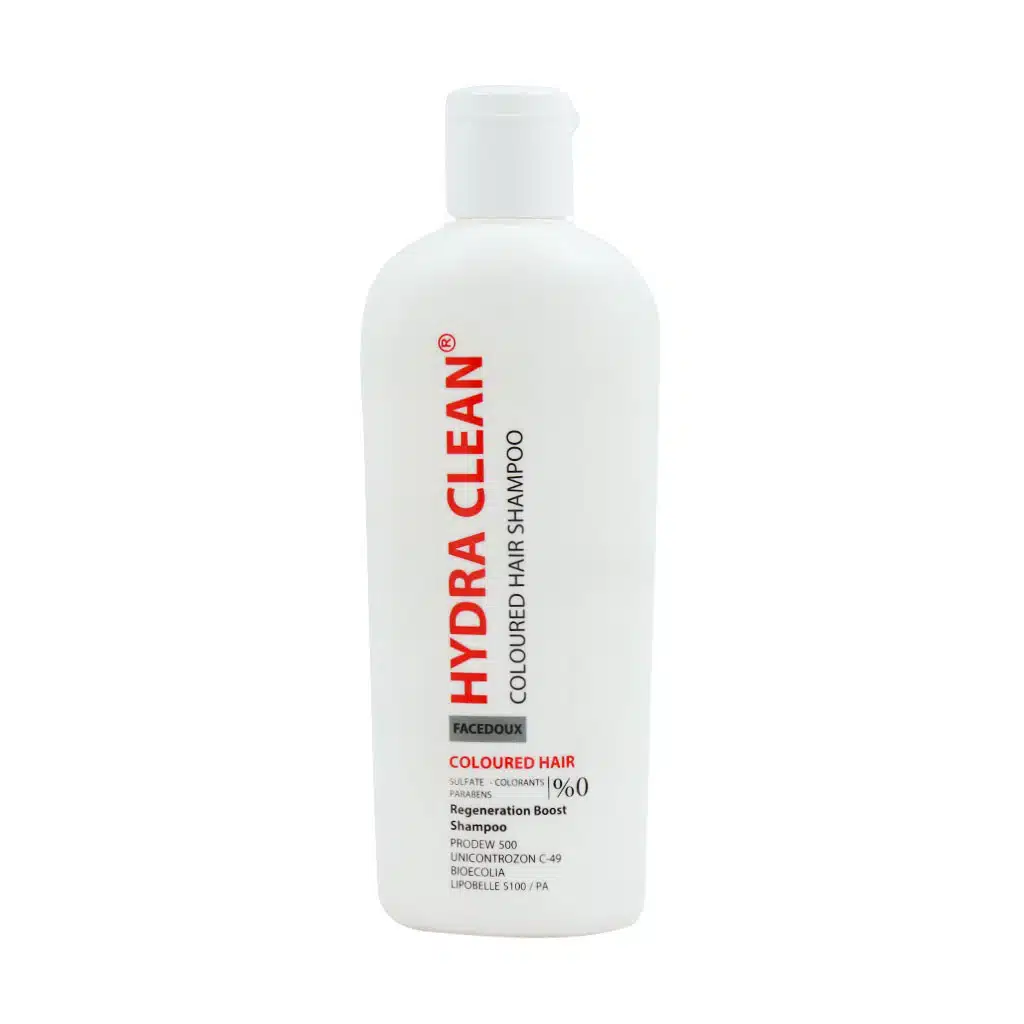 Face-Doux-Hydra-Clean-Coloured-220-ml.jpg.webp شامپو موی رنگ شده فاقد سولفات هیدراکلین فیس دوکس 220 میلی لیتر