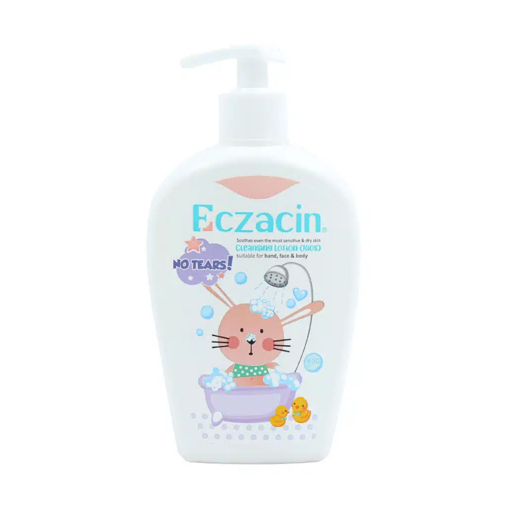 Eczacin-Kids-Cleansing-Lotion-400-ml.jpg.webp لوسیون شوینده صورت و بدن کودک اگزاسین 400 میلی لیتر