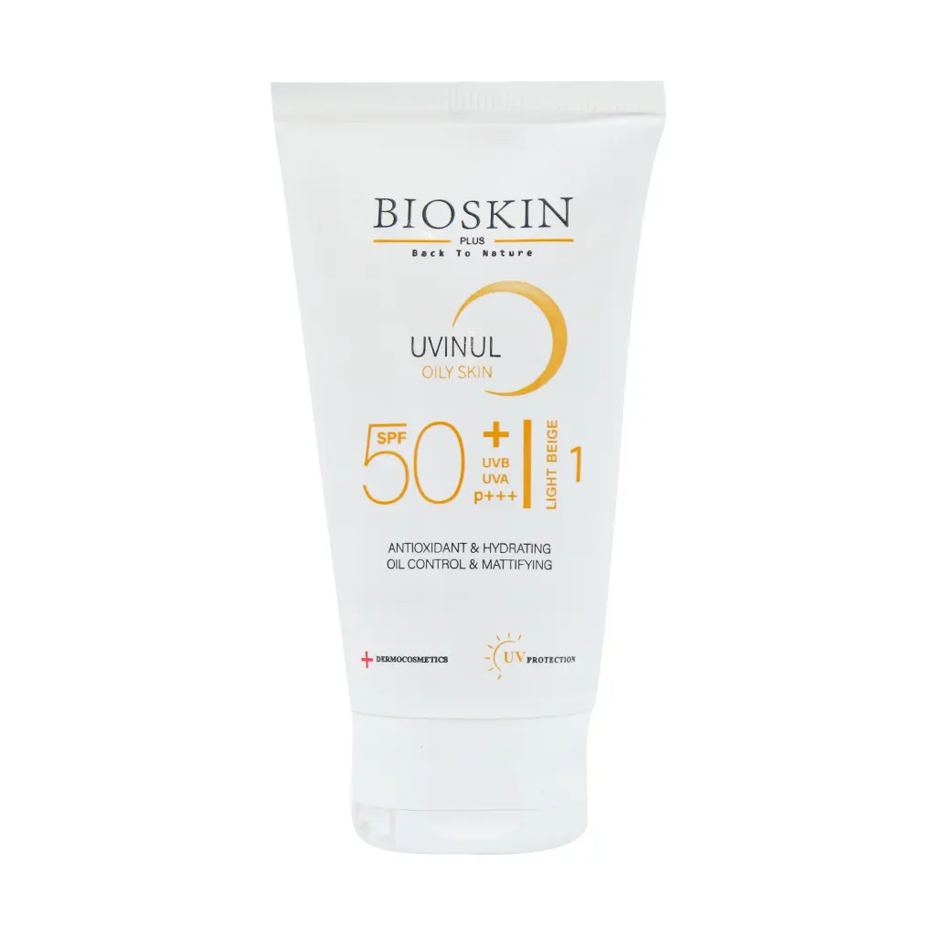 Bio Skin SPF50 Sunscreen Cream For Oily Skin 40 ml قیمت کرم ضد آفتاب SPF50 پوست چرب بایو اسکین