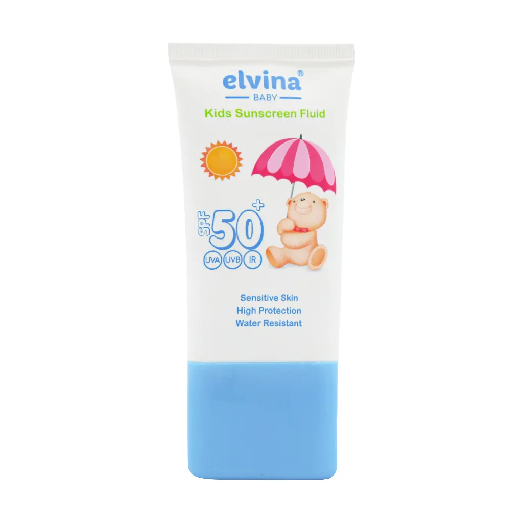 Elvina Kids Sunscreen SPF50 Fluid 50 قیمت فلوئید ضد آفتاب کودک SPF50 الوینا