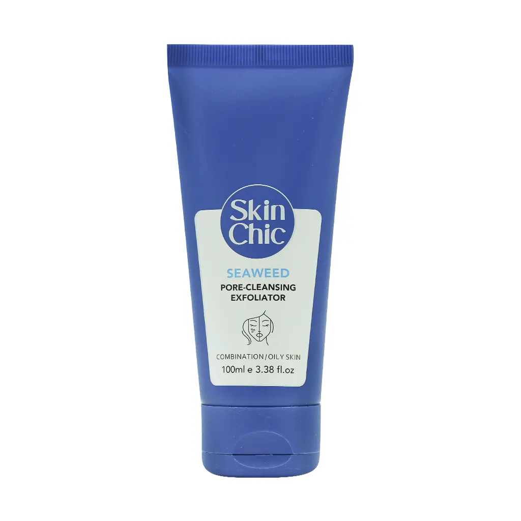 Skin Chic Seaweed Pore Cleansing Exfoliator Gel قیمت ژل لایه بردار عصاره جلبک دریایی اسکین شیک