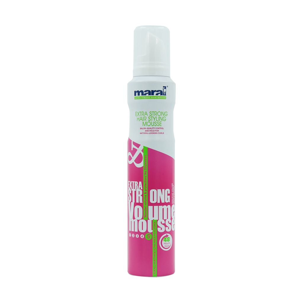 Maral Extra Strong Volume Mousse 200 ml قیمت موس مو مارال مدل حالت دهنده قوی