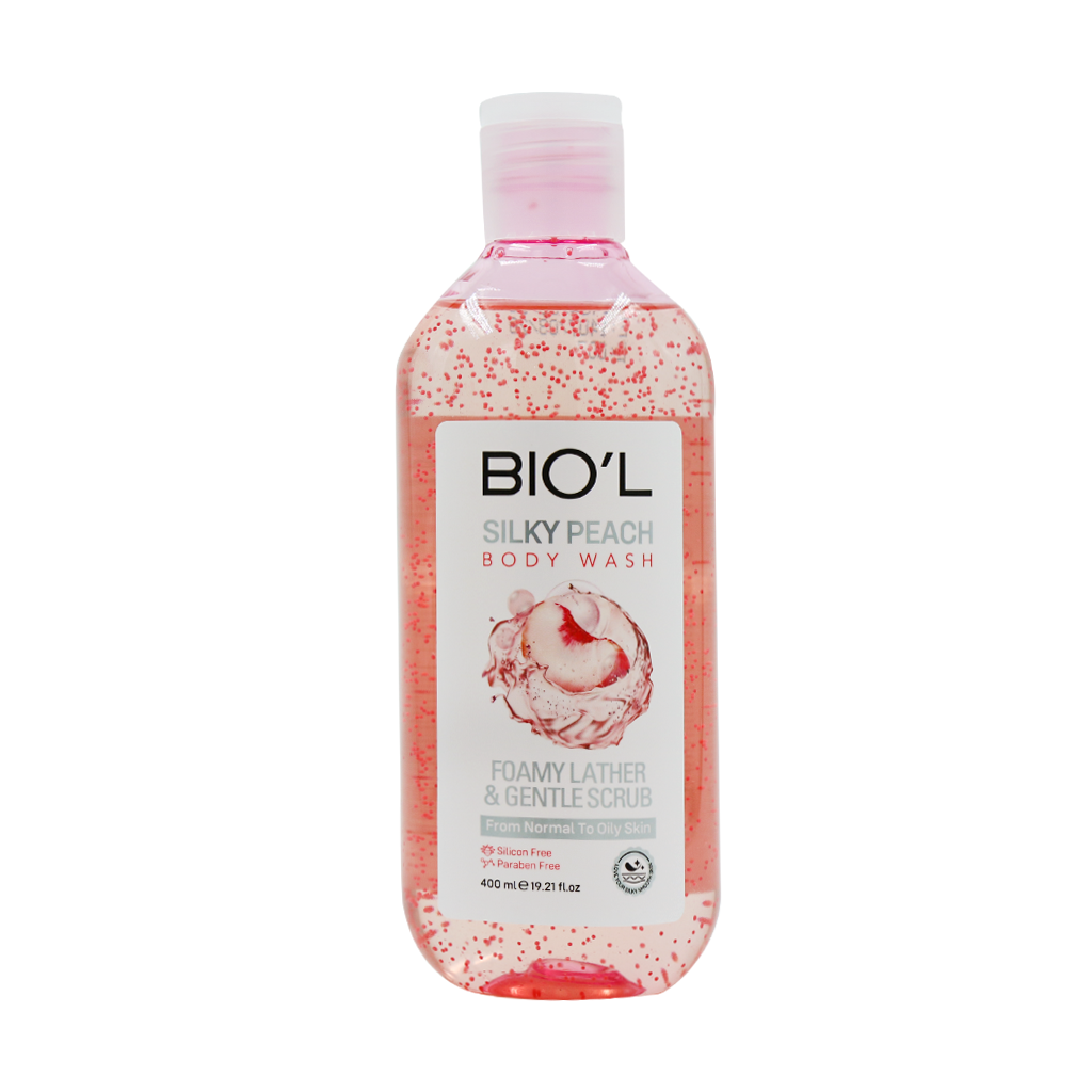 Biol Silky Peach Body Wash 400 Ml قیمت شامپو بدن ژلی سیلکی پیچ بیول