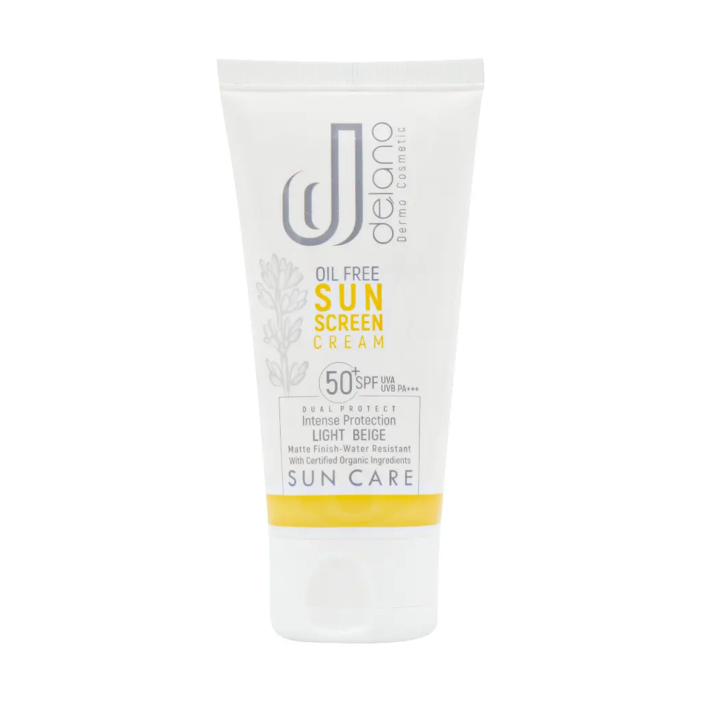 Delano SPF50 Sunscreen Cream For Oily Skin قیمت کرم ضد آفتاب SPF50 مناسب پوست چرب دلانو
