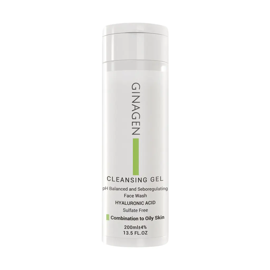 Ginagen Cleansing Gel For Oily Skin 200 ml قیمت ژل شستشوی صورت پوست چرب ژیناژن