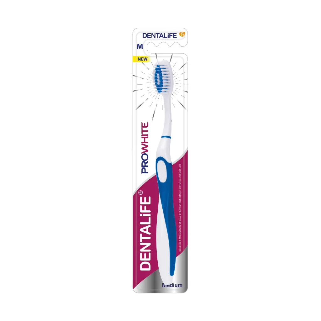 Dentalife Pro white Medium Toothbrush قیمت مسواک متوسط پرو وایت دنتالایف