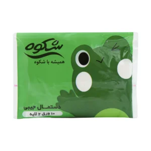 دستمال کاغذی جیبی شکوه 10 عدد