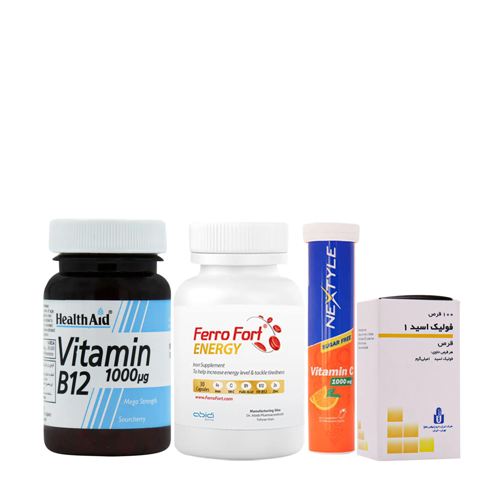 Complete package for treating and preventing anemia پک کامل درمان و پیشگیری از کم خونی