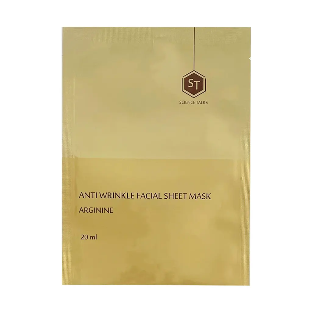 Science Talks Anti Wrinkle Arginine Facial Mask 20 ml قیمت ماسک ورقه ای ضد چروک آرژنین ساینس تاکس