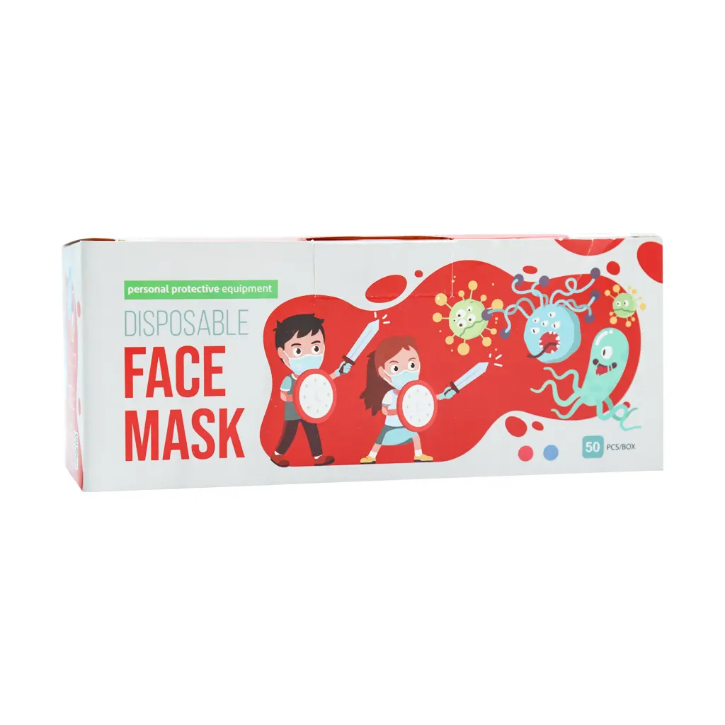 AST 3 Layer Medical Mask For Kids 50 Pcs قیمت ماسک سه لایه کودک امیر تجارت سپنتا