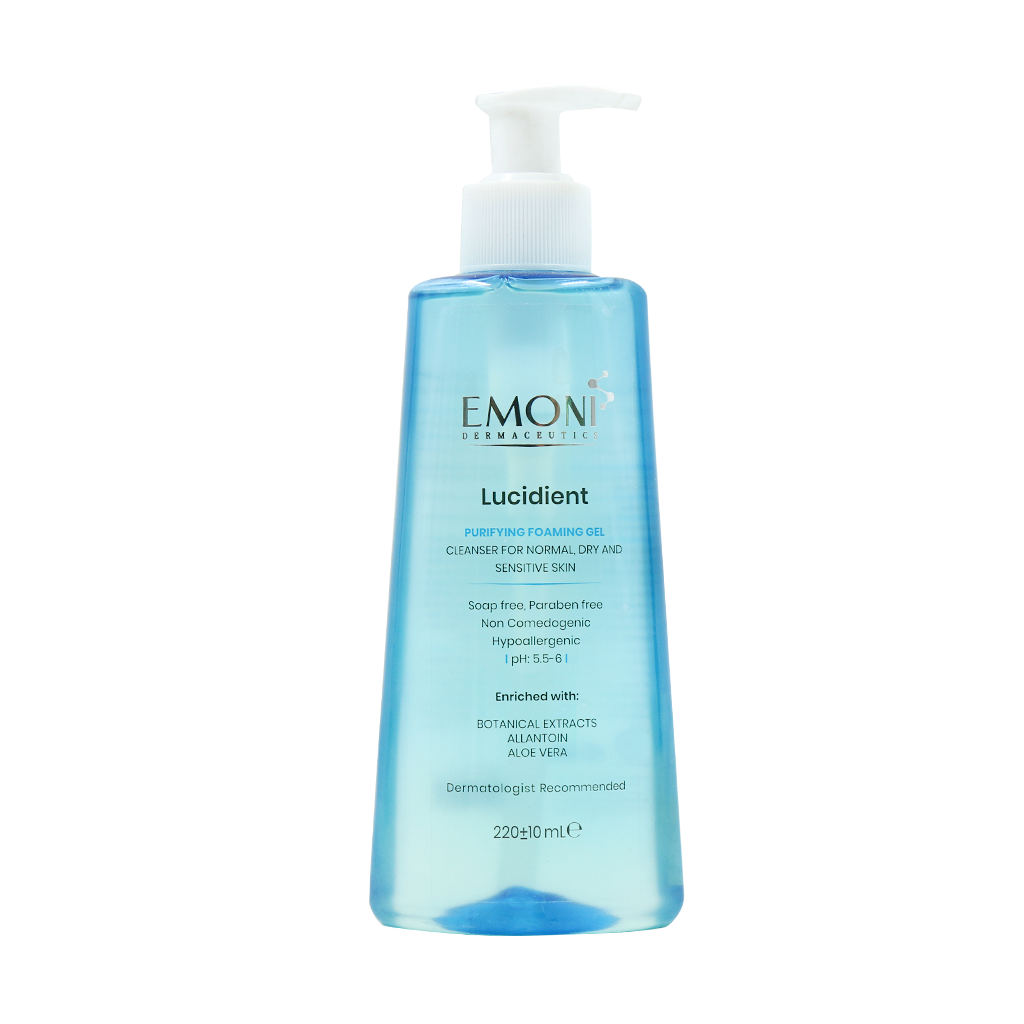 Emoni Foaming Gel For Normal To Dry Skin 220 ml قیمت ژل شستشوی صورت پوست خشک امونی