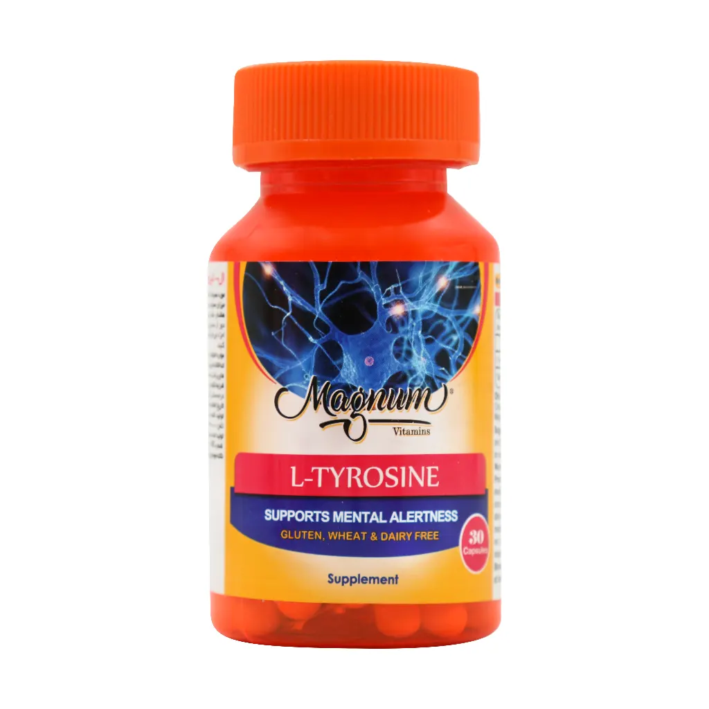 Magnum Vitamins L Tyrosine 30 Capsules قیمت کپسول ال تیروزین مگنوم ویتامینز