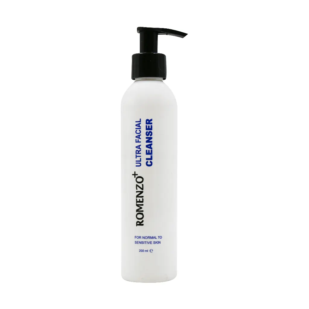 Romenzo Ultra Face Cleanser Gel 200 قیمت ژل شستشوی پوست معمولی تا حساس رومنزو