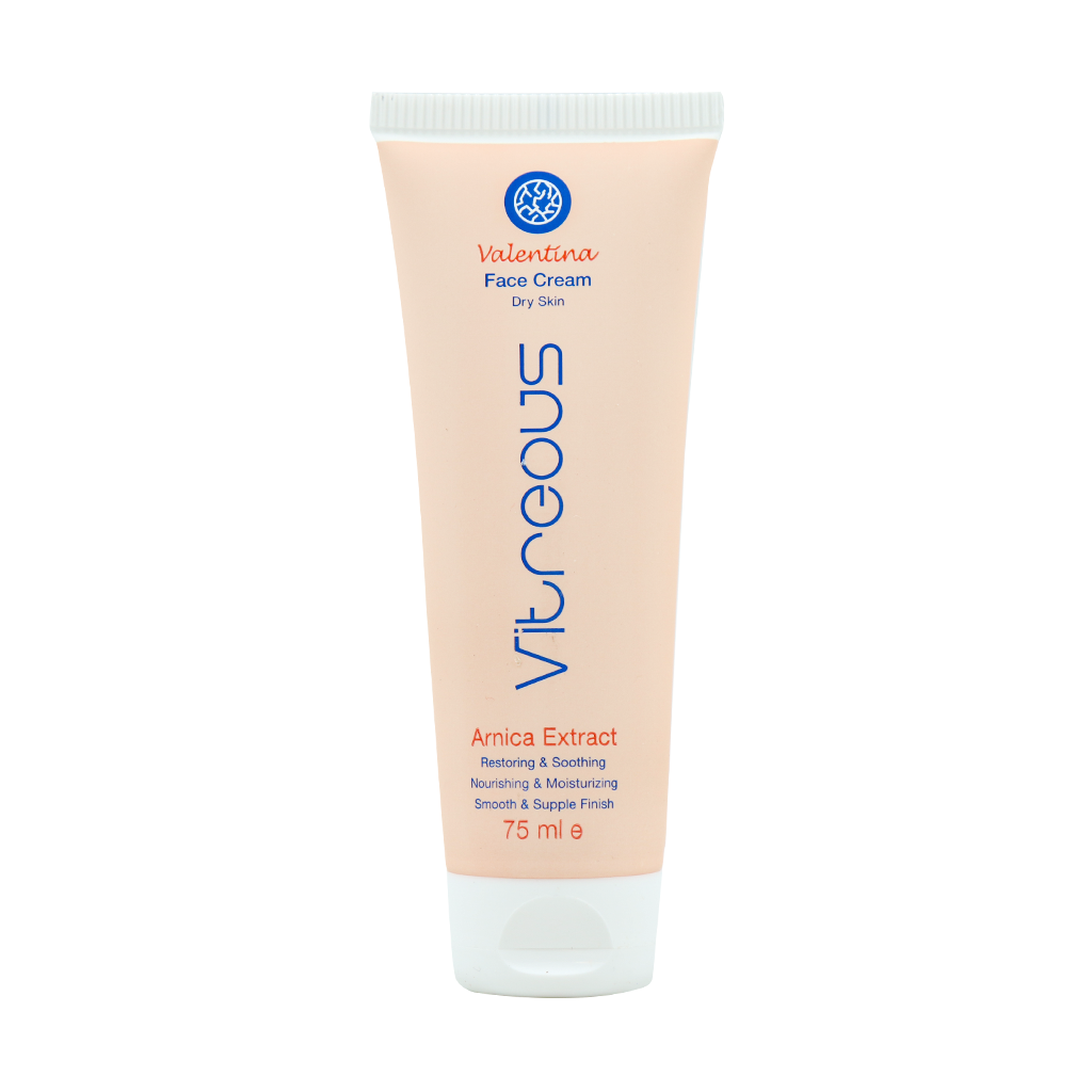 Vitreous Valentina Face Cream For Dry Skin 75 ml قیمت کرم مرطوب کننده صورت ویتروس مدل والنتینا