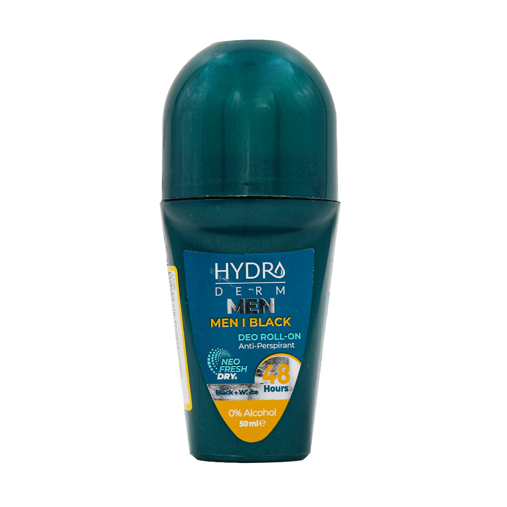 Hydroderm Men I Black Deo Roll On 50 ml قیمت رولان ضد تعریق آقایان من آی بلک هیدرودرم