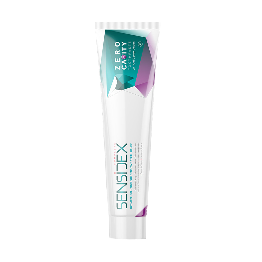 Sensidex Zero Cavity Toothpaste For Sensitive Teeth قیمت خمیر دندان کامل ضد پوسیدگی دندان های حساس سنسیدکس