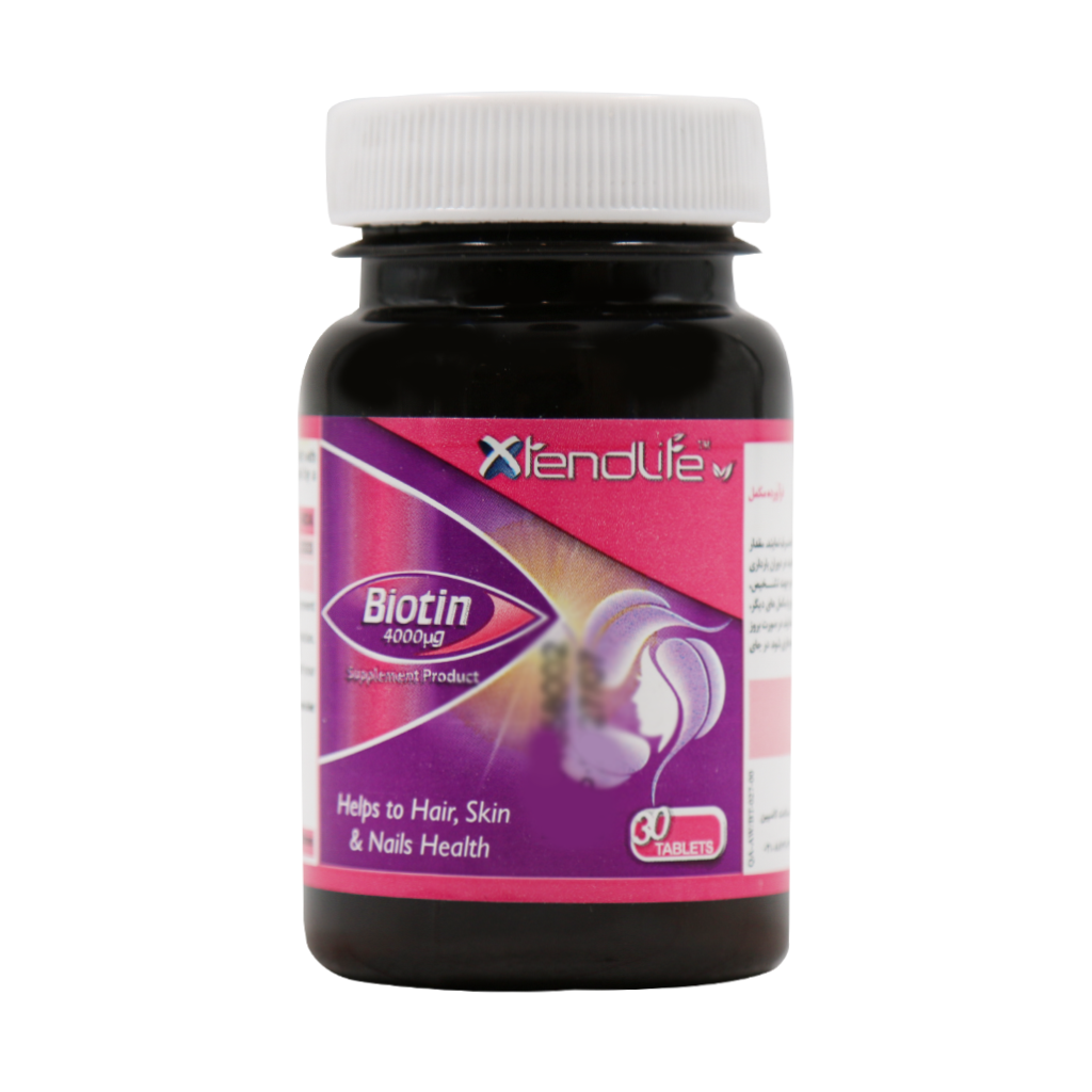Xtendlife Biotin 4000 mcg 30 Tablets قیمت قرص بیوتین 4000 میکروگرم اکستند لایف