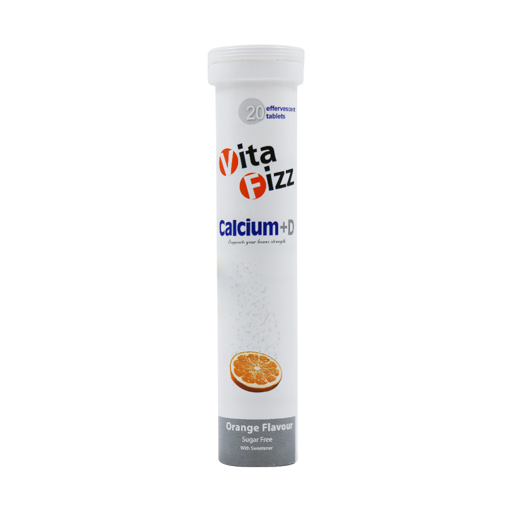 Vita Fizz Calcium And Vitamin D 20 Effervescent Tabs قیمت قرص جوشان کلسیم و ویتامین دی ویتافیز