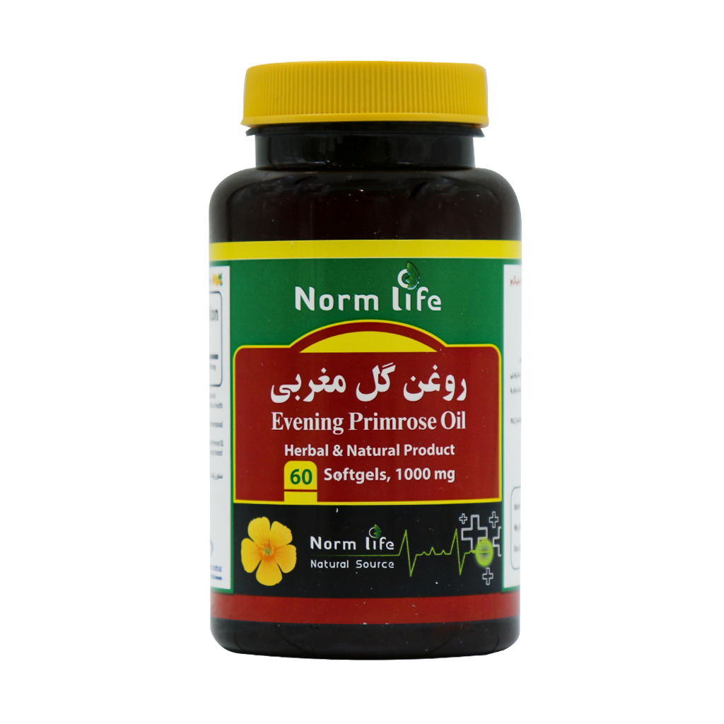 Norm Life Evening Primrose Oil 1000 Mg 60 Caps قیمت سافت ژل روغن گل مغربی نورم لایف