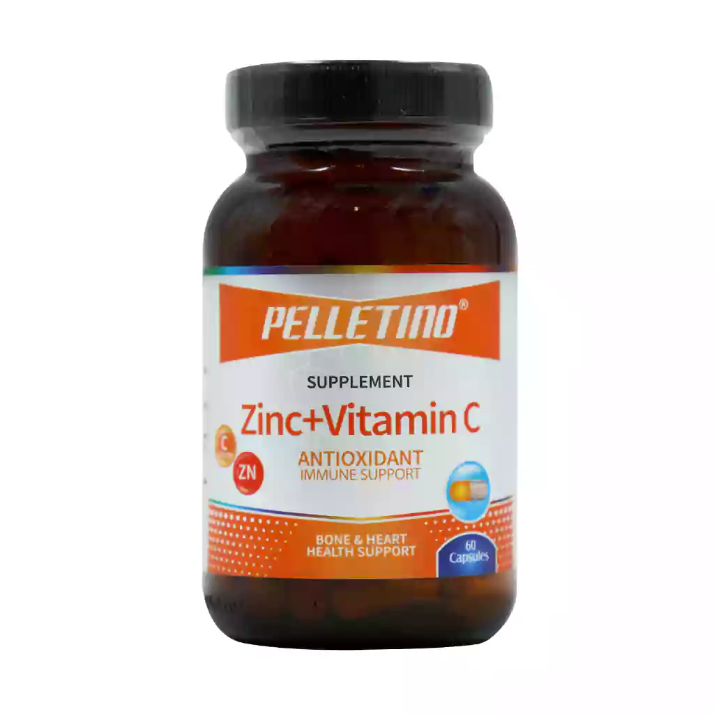 Pelletino Zinc And Vitamin C 60 Cap قیمت کپسول زینک و ویتامین سی پلیتینو