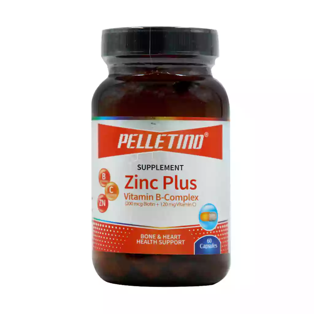 Pelletino Zinc Plus 60 Caps قیمت کپسول زینک پلاس پلیتینو