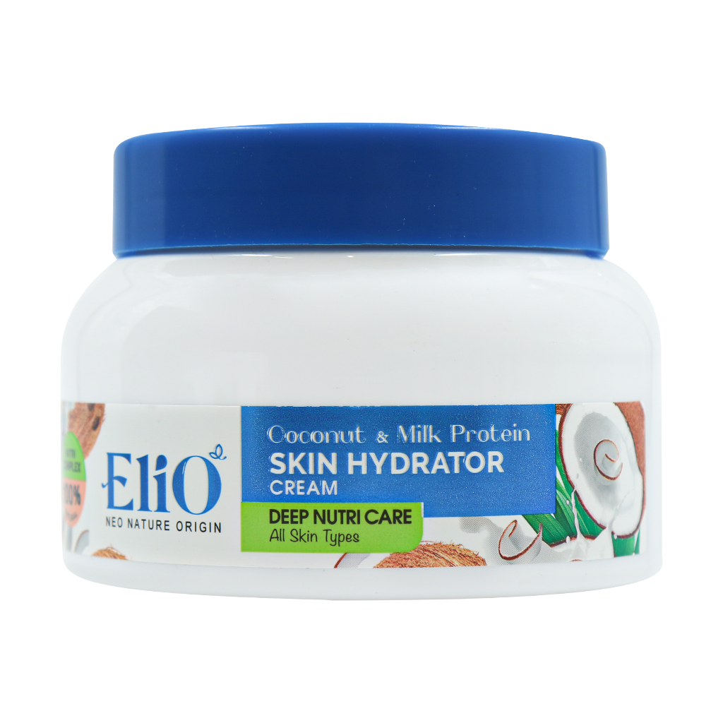 Elio Coconut And Milk Protein Cream 200 ml قیمت کرم کاسه ای مرطوب کننده روغن نارگیل و شیر الیو