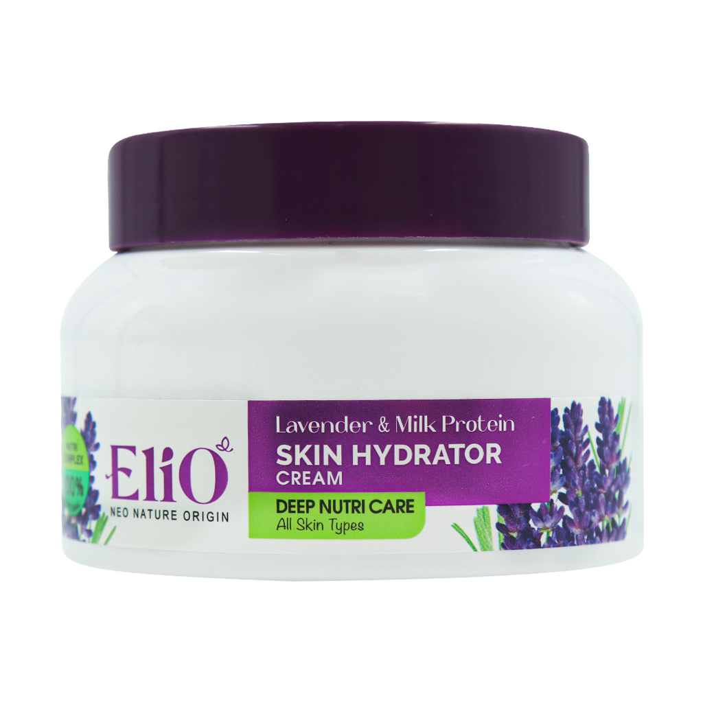 Elio Levender And Milk Cream 200 ml قیمت کرم کاسه ای مرطوب کننده اسطوخودوس و شیر الیو