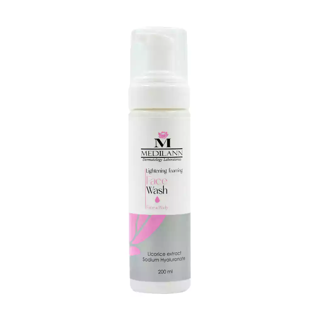 Medilann Lightening Foaming Face Wash 200 ml قیمت فوم شستشوی روشن کننده صورت مدیلن