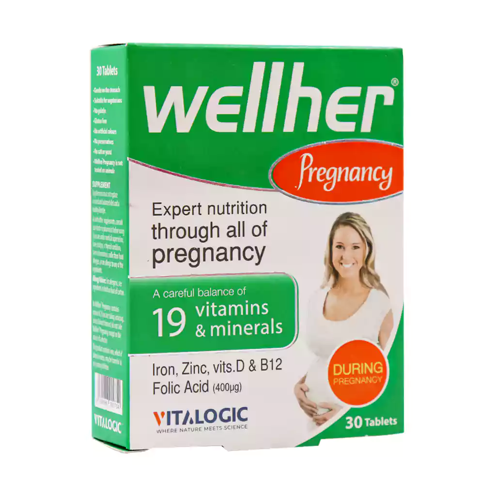 Vitalogic Wellher Pregnancy 30 Tablets قیمت قرص ول هر پرگننسی ویتالوژیک
