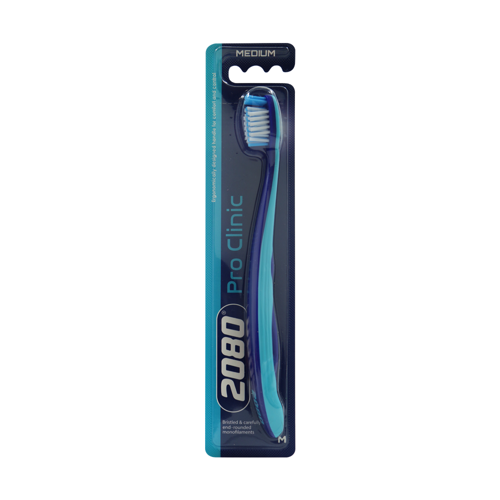 2080 Pro Clinic Toothbrush Medium blue قیمت مسواک پروکلینیک با برس متوسط 2080 آبی