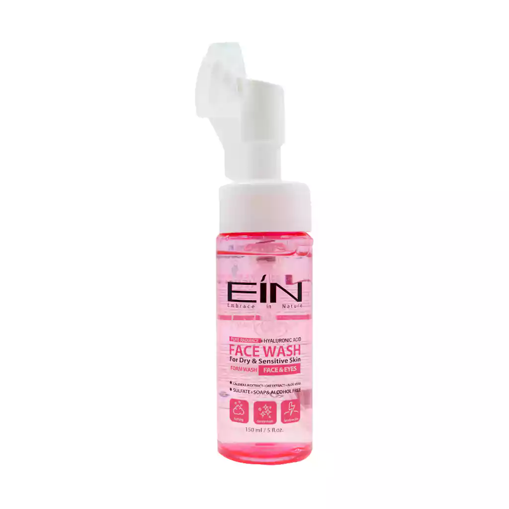 EIN Dry And Sensitive Face Wash Foam 150 ml قیمت فوم شستشوی صورت پوست خشک و حساس ای آی ان