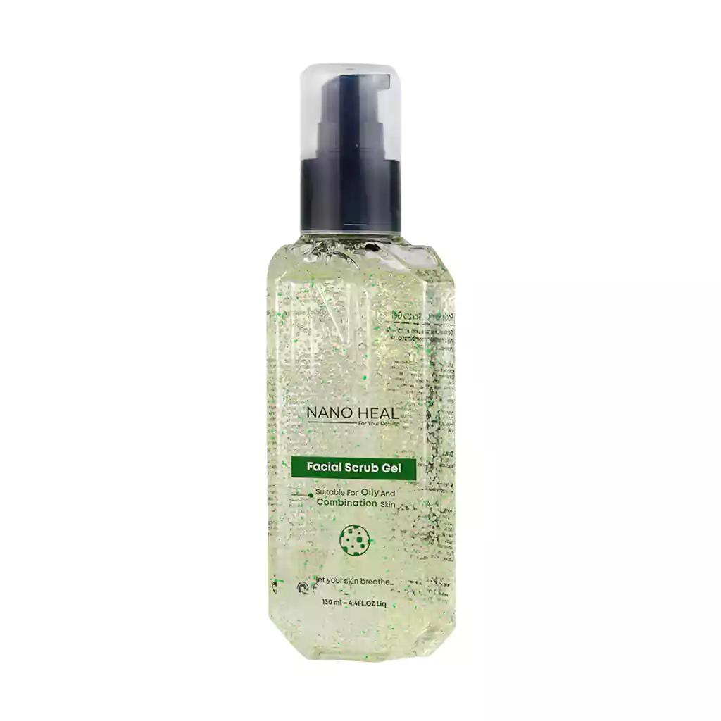 Nanoheal Facial Scrub Gel For Oily Skin 130 ml قیمت ژل شستشوی اسکراب دار پوست چرب نانوهیل