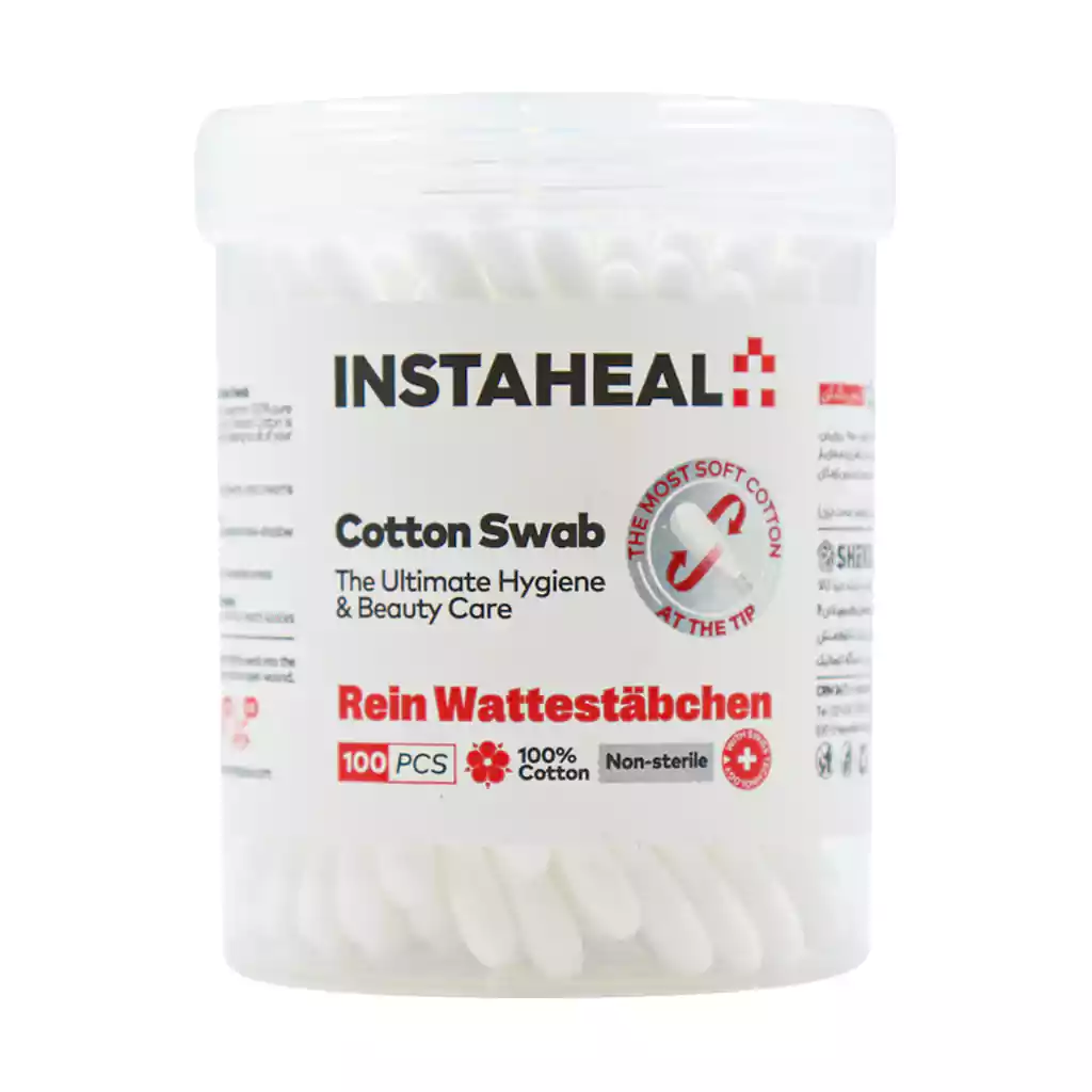 Instaheal Cotton Swab 100 pcs قیمت گوش پاک کن اینستاهیل